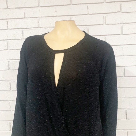 Rachel Rachel Roy Black Keyhole Blouse - Picture 3 of 9